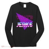 What's Up Jerks Retro Long Sleeve Shirt thumb 0