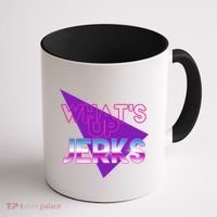 What's Up Jerks Retro Coffee Mug thumb 1
