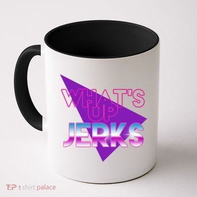 What's Up Jerks Retro Coffee Mug