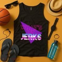 What's Up Jerks Retro Tank Top thumb 4