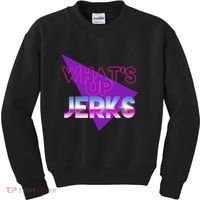 What's Up Jerks Retro Kids Sweatshirt thumb 0