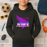 What's Up Jerks Retro Kids Hoodie thumb 2