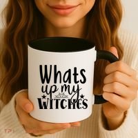 Whats Up My Witches Halloween Quote Coffee Mug thumb 3