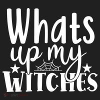 Whats Up My Witches Halloween Quote Beanie thumb 2