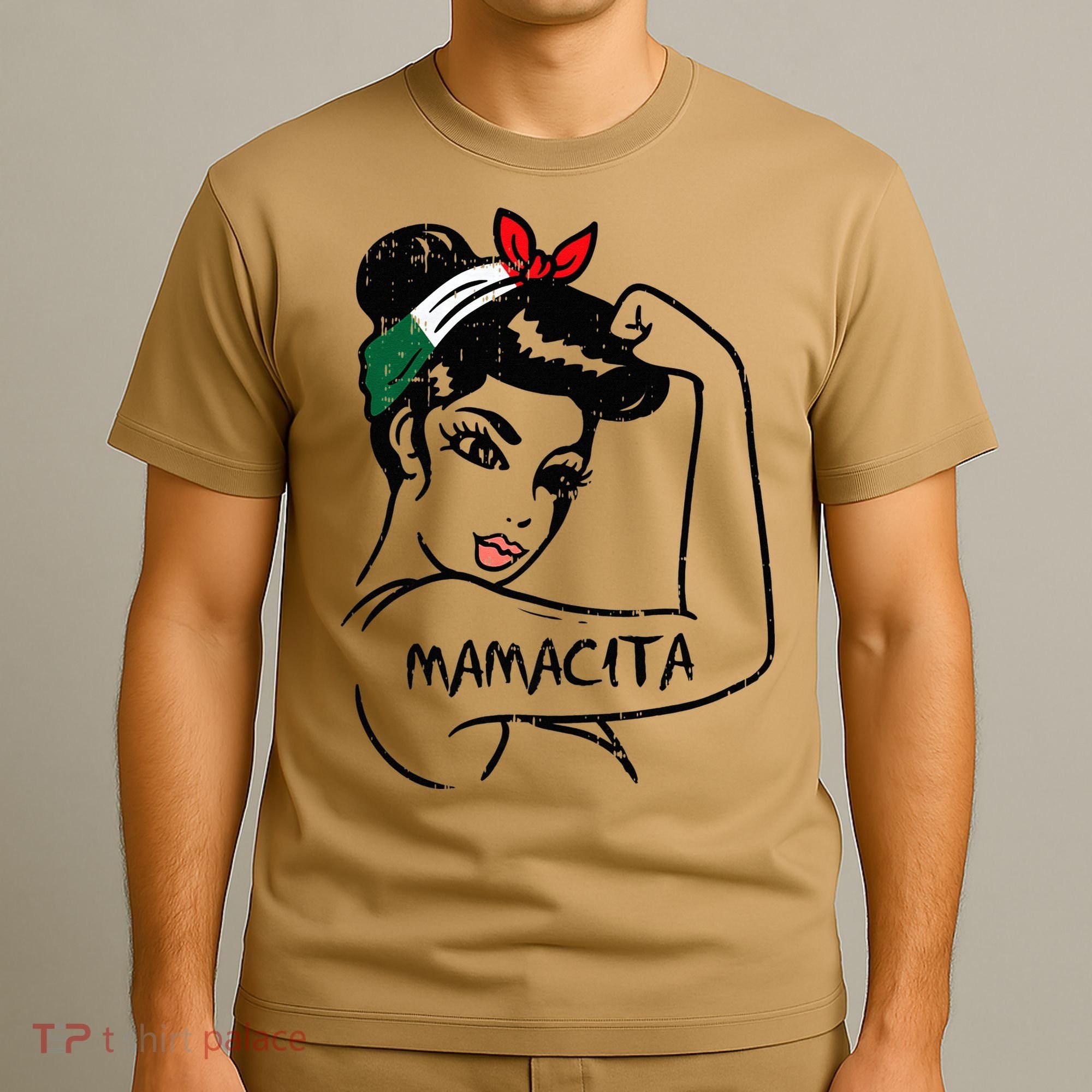 Womens Unbreakable Mexican Rosie Woman Mamacita Cinco De Mayo Women T-Shirt