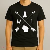 Wisconsin Up North Home State Midwest Wisco Vintage Retro T-Shirt thumb 3