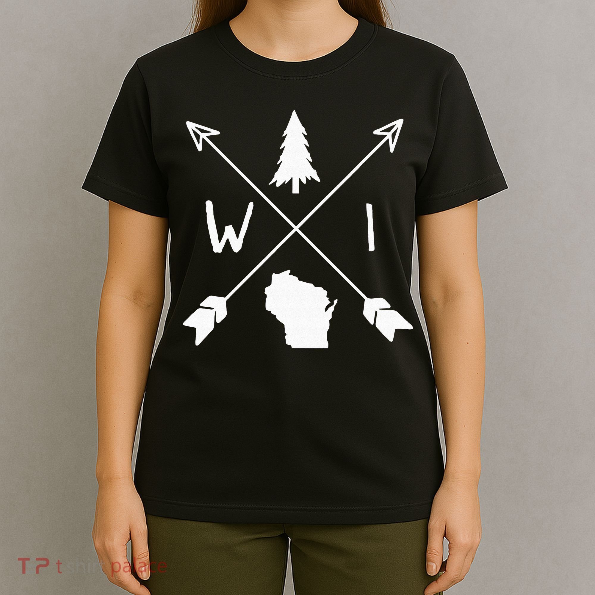 Wisconsin Up North Home State Midwest Wisco Vintage Retro T-Shirt