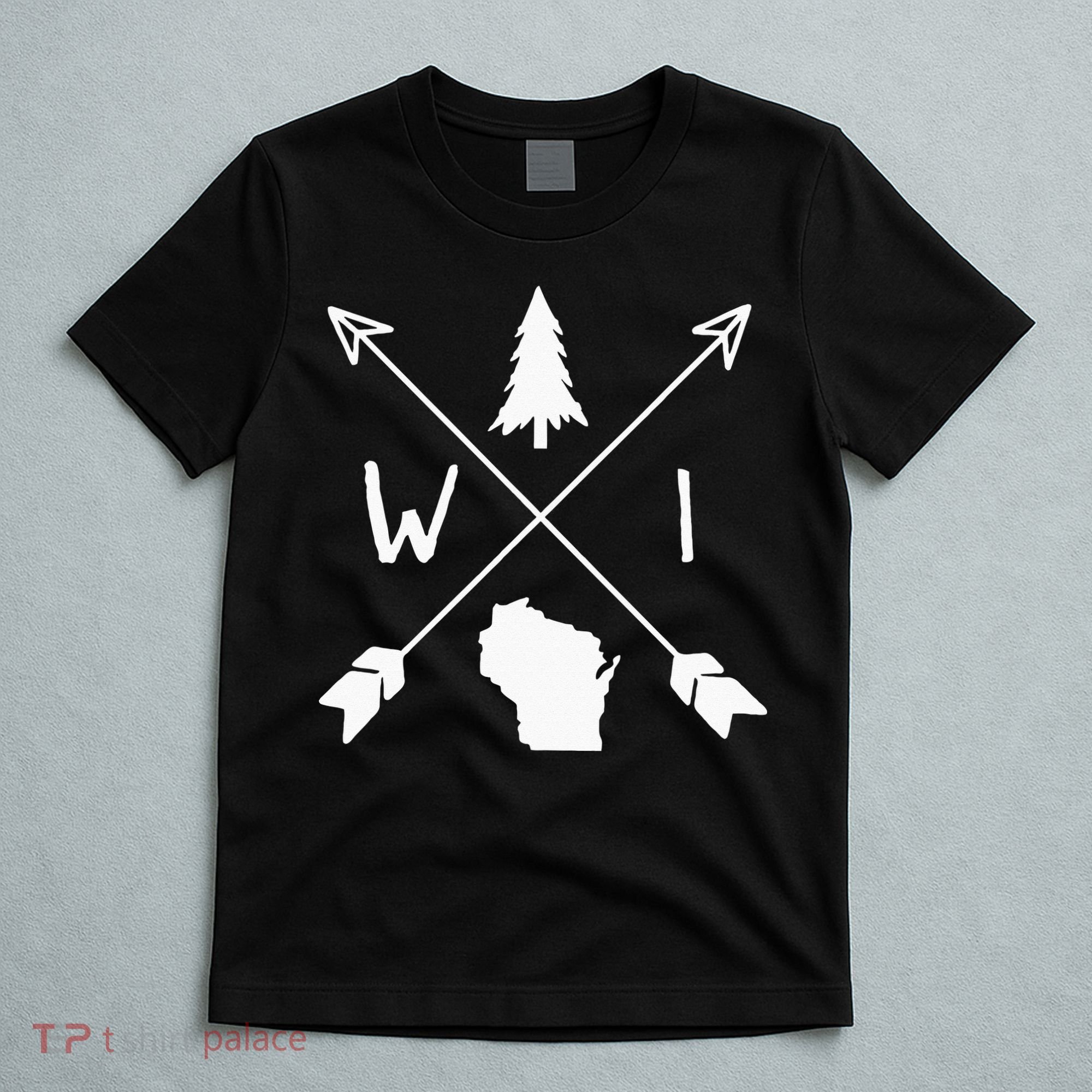 Wisconsin Up North Home State Midwest Wisco Vintage Retro T-Shirt