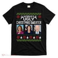 World's Ugly Pelosi Kamala Joe Biden Christmas Sweater T-Shirt thumb 0