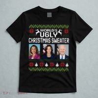World's Ugly Pelosi Kamala Joe Biden Christmas Sweater T-Shirt thumb 5