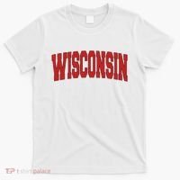 Wisconsin Usa State Wi Varsity Style Vintage Sports Cool Gift T-Shirt thumb 0