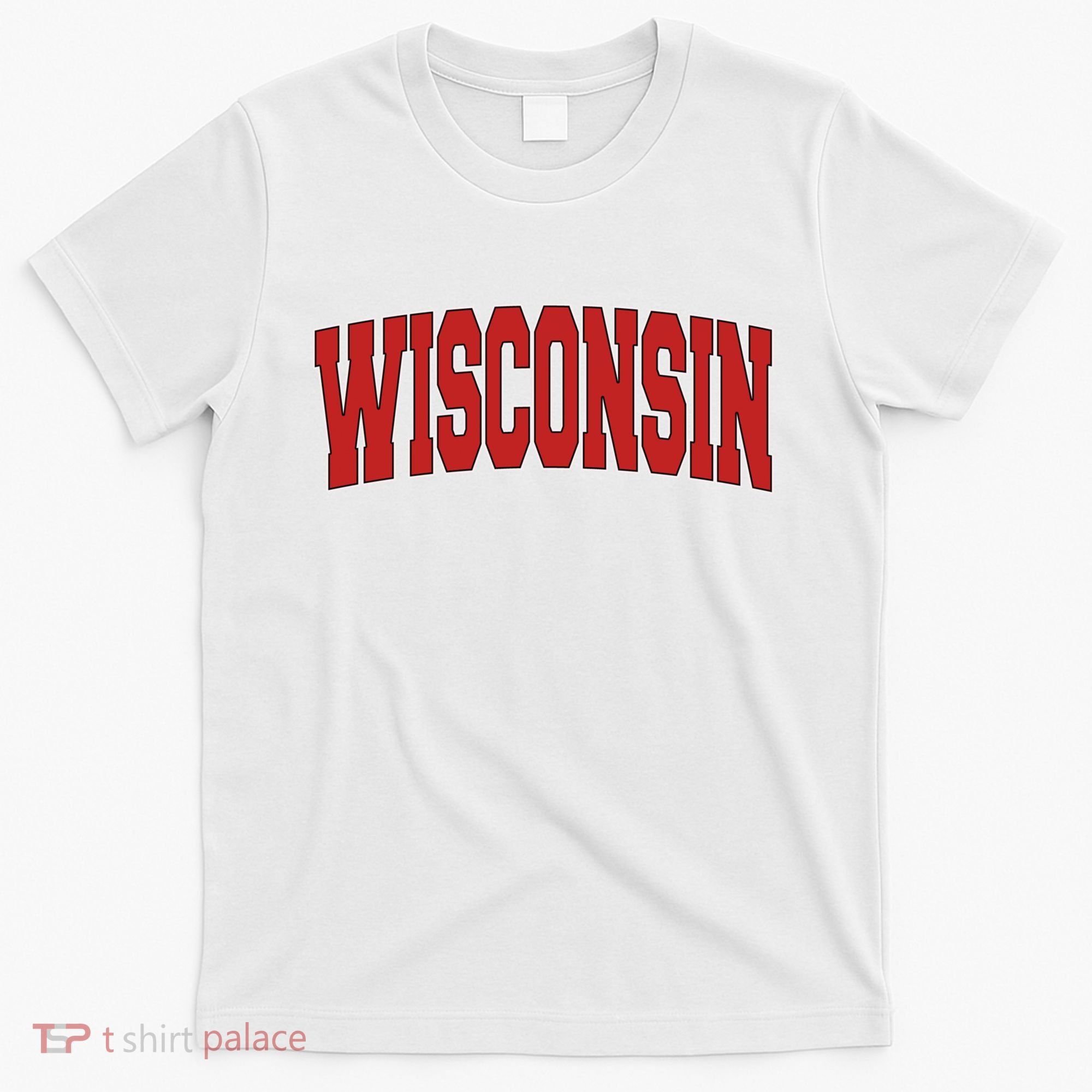 Wisconsin Usa State Wi Varsity Style Vintage Sports Cool Gift T-Shirt