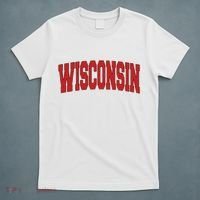 Wisconsin Usa State Wi Varsity Style Vintage Sports Cool Gift T-Shirt thumb 5