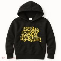 Woke Up Sexy As Hell Again! Retro 60s Vibe Kids Hoodie thumb 0