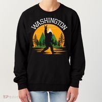 Washington Us State Bigfoot Sasquatch Women's Sweatshirt thumb 0