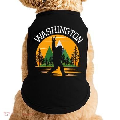 Washington Us State Bigfoot Sasquatch Doggie Tank