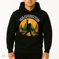 Washington Us State Bigfoot Sasquatch Hoodie thumb 2