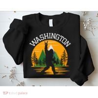 Washington Us State Bigfoot Sasquatch Sweatshirt thumb 2