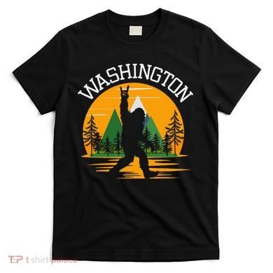 Washington Us State Bigfoot Sasquatch T-Shirt