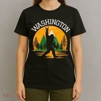 Washington Us State Bigfoot Sasquatch T-Shirt thumb 4