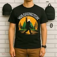 Washington Us State Bigfoot Sasquatch T-Shirt thumb 6