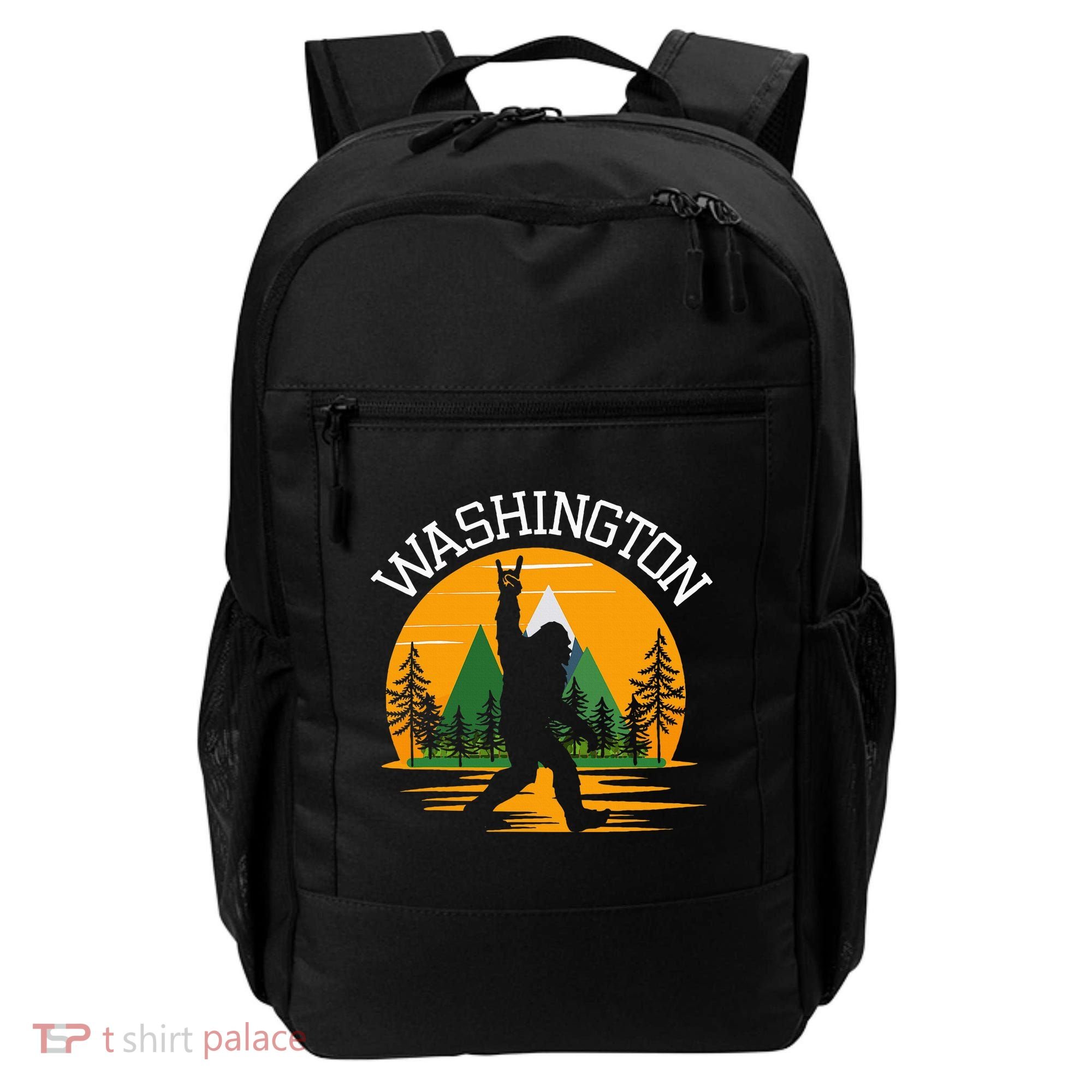 Washington Us State Bigfoot Sasquatch Backpack