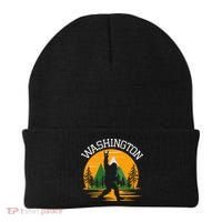 Washington Us State Bigfoot Sasquatch Beanie thumb 0