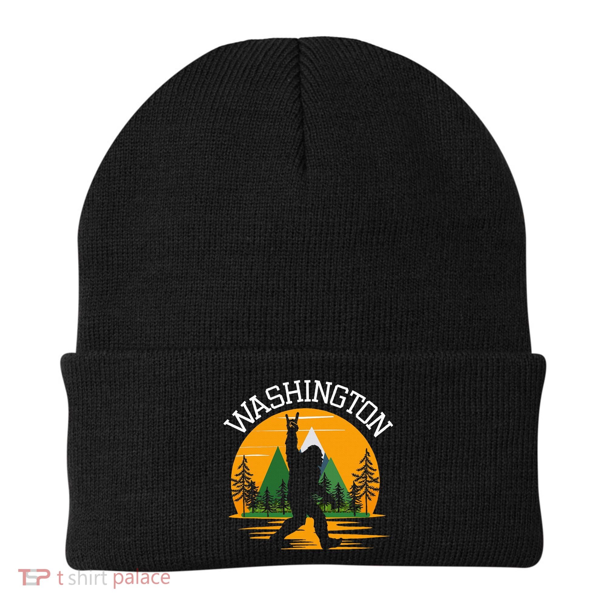 Washington Us State Bigfoot Sasquatch Beanie