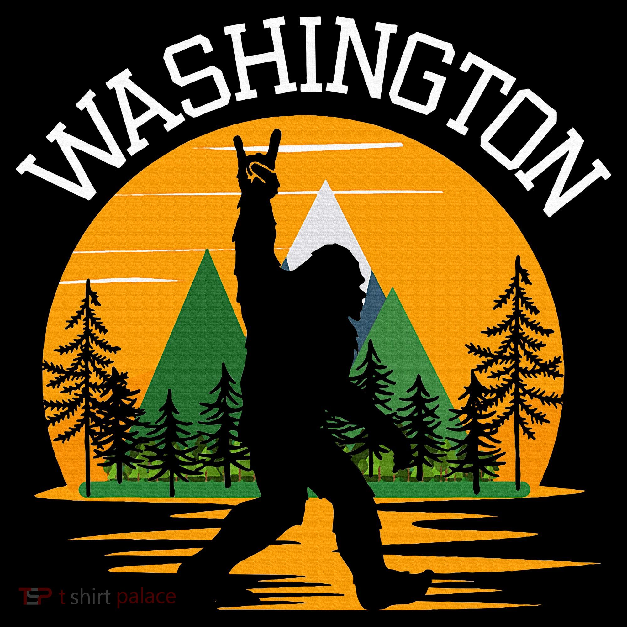 Washington Us State Bigfoot Sasquatch Women's Hoodie
