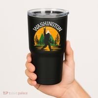 Washington Us State Bigfoot Sasquatch Tumbler thumb 2