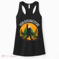 Washington Us State Bigfoot Sasquatch Women's Tank Top thumb 0