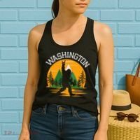 Washington Us State Bigfoot Sasquatch Women's Tank Top thumb 2