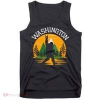 Washington Us State Bigfoot Sasquatch Tank Top thumb 0