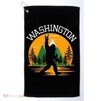 Washington Us State Bigfoot Sasquatch Golf Towel thumb 0