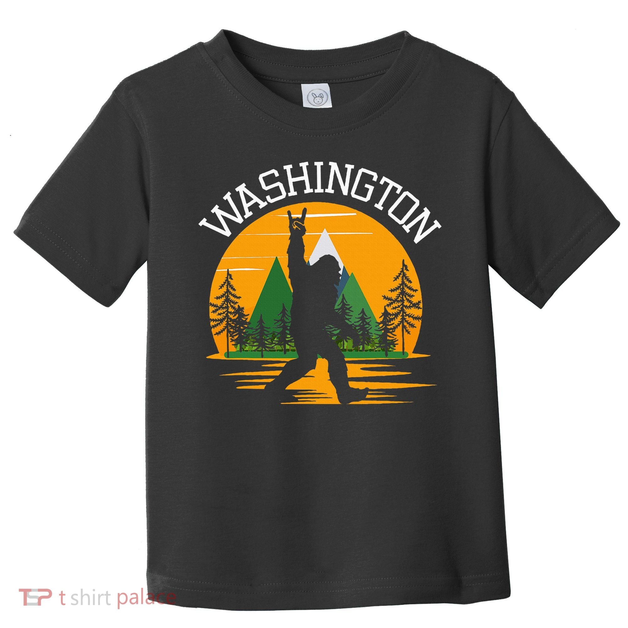 Washington Us State Bigfoot Sasquatch Toddler T-Shirt
