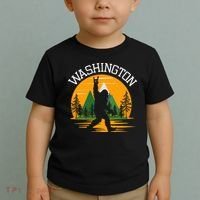 Washington Us State Bigfoot Sasquatch Toddler T-Shirt thumb 2