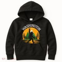Washington Us State Bigfoot Sasquatch Kids Hoodie thumb 0