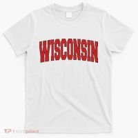 Wisconsin Usa State Wi Varsity Style Vintage Sports Cool T-Shirt thumb 0