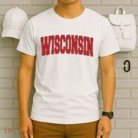 Wisconsin Usa State Wi Varsity Style Vintage Sports Cool T-Shirt thumb 6