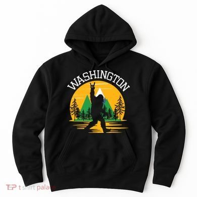 Washington Us State Bigfoot Sasquatch Hoodie