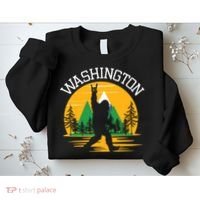 Washington Us State Bigfoot Sasquatch Sweatshirt thumb 2