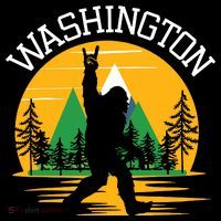 Washington Us State Bigfoot Sasquatch Sweatshirt thumb 3