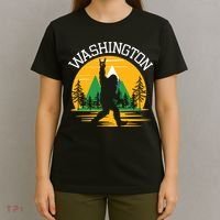 Washington Us State Bigfoot Sasquatch T-Shirt thumb 4