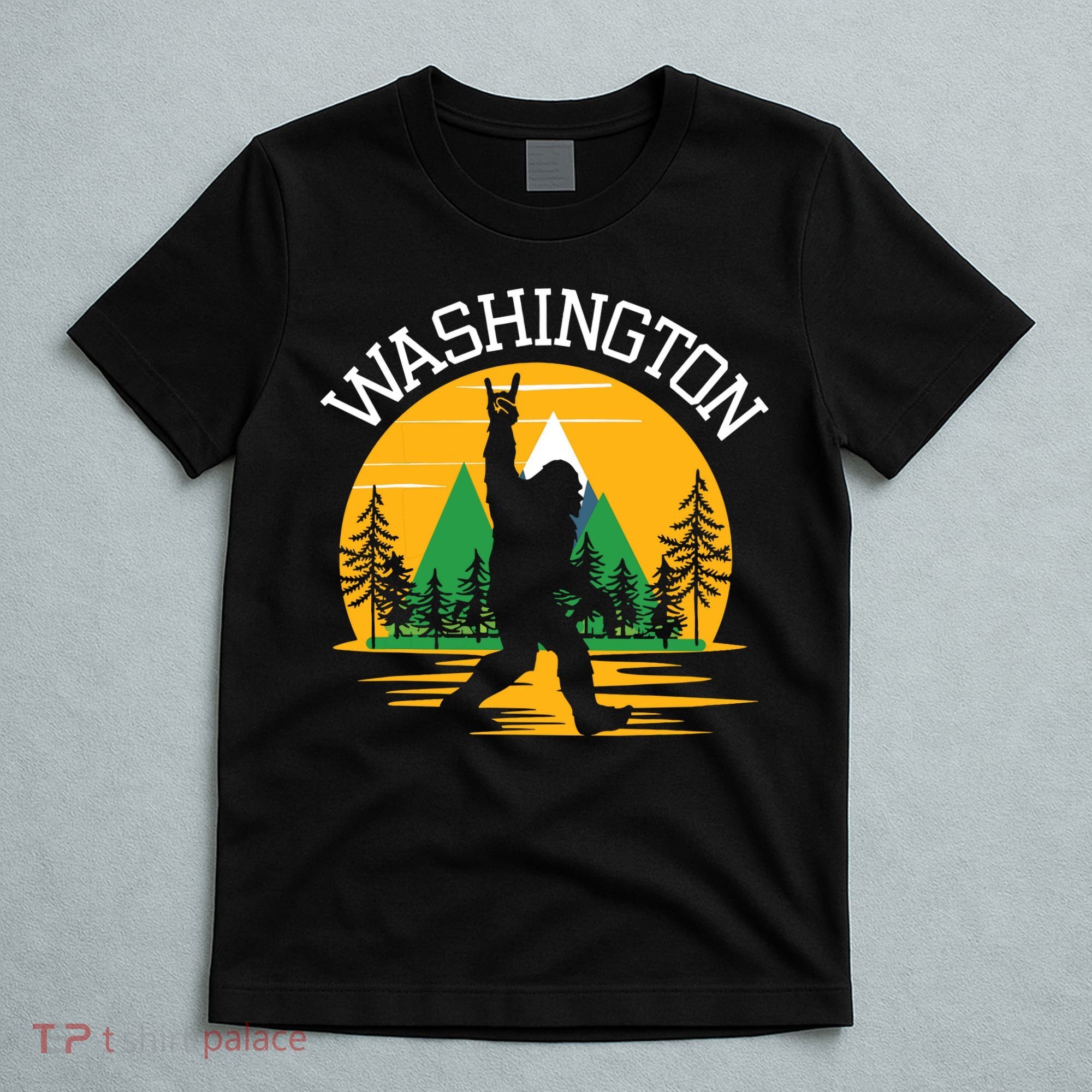 Washington Us State Bigfoot Sasquatch T-Shirt