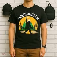 Washington Us State Bigfoot Sasquatch T-Shirt thumb 6