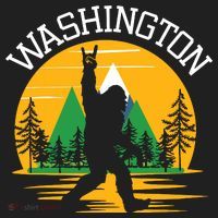 Washington Us State Bigfoot Sasquatch Tumbler thumb 3