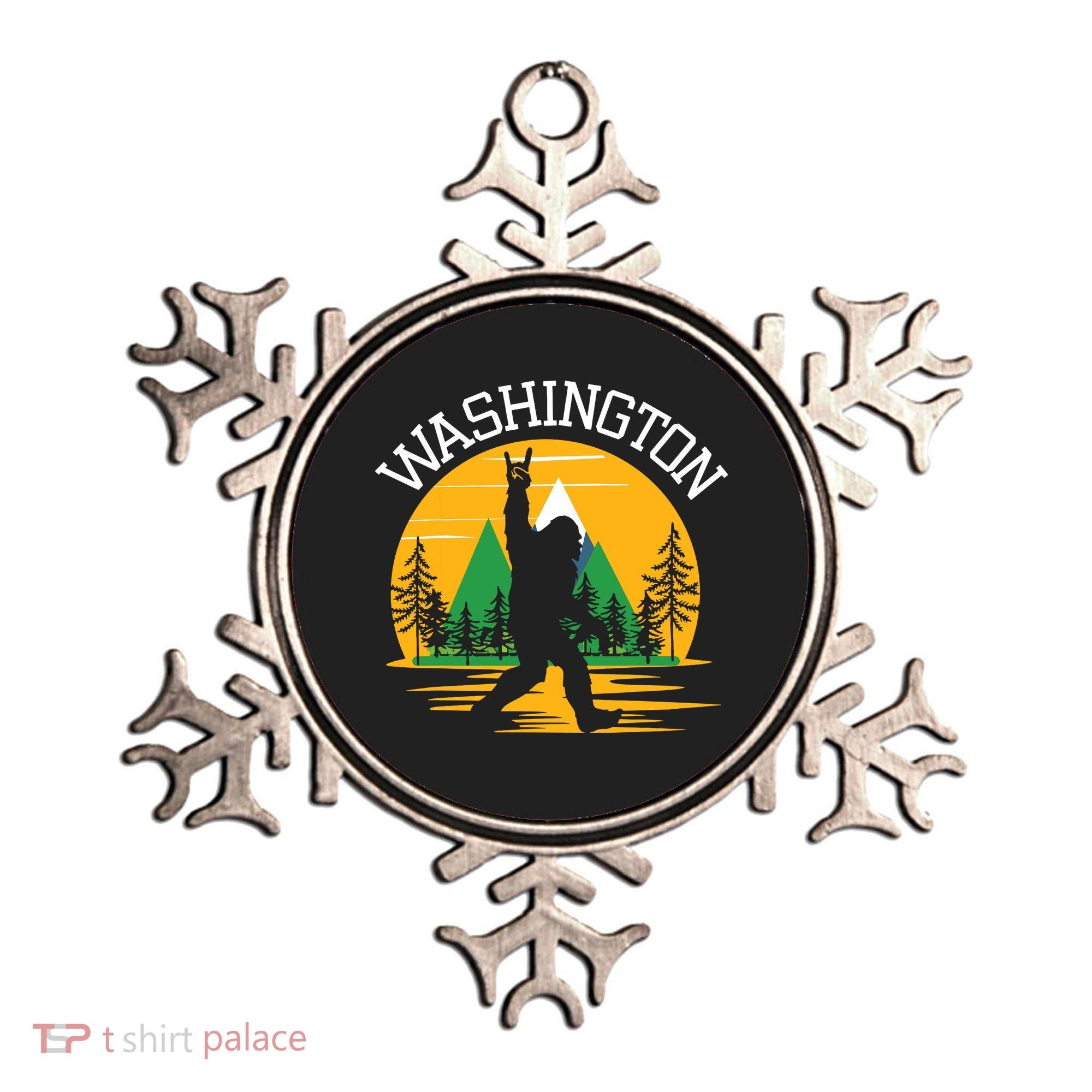 Washington Us State Bigfoot Sasquatch Ornament