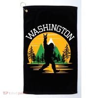 Washington Us State Bigfoot Sasquatch Golf Towel thumb 0