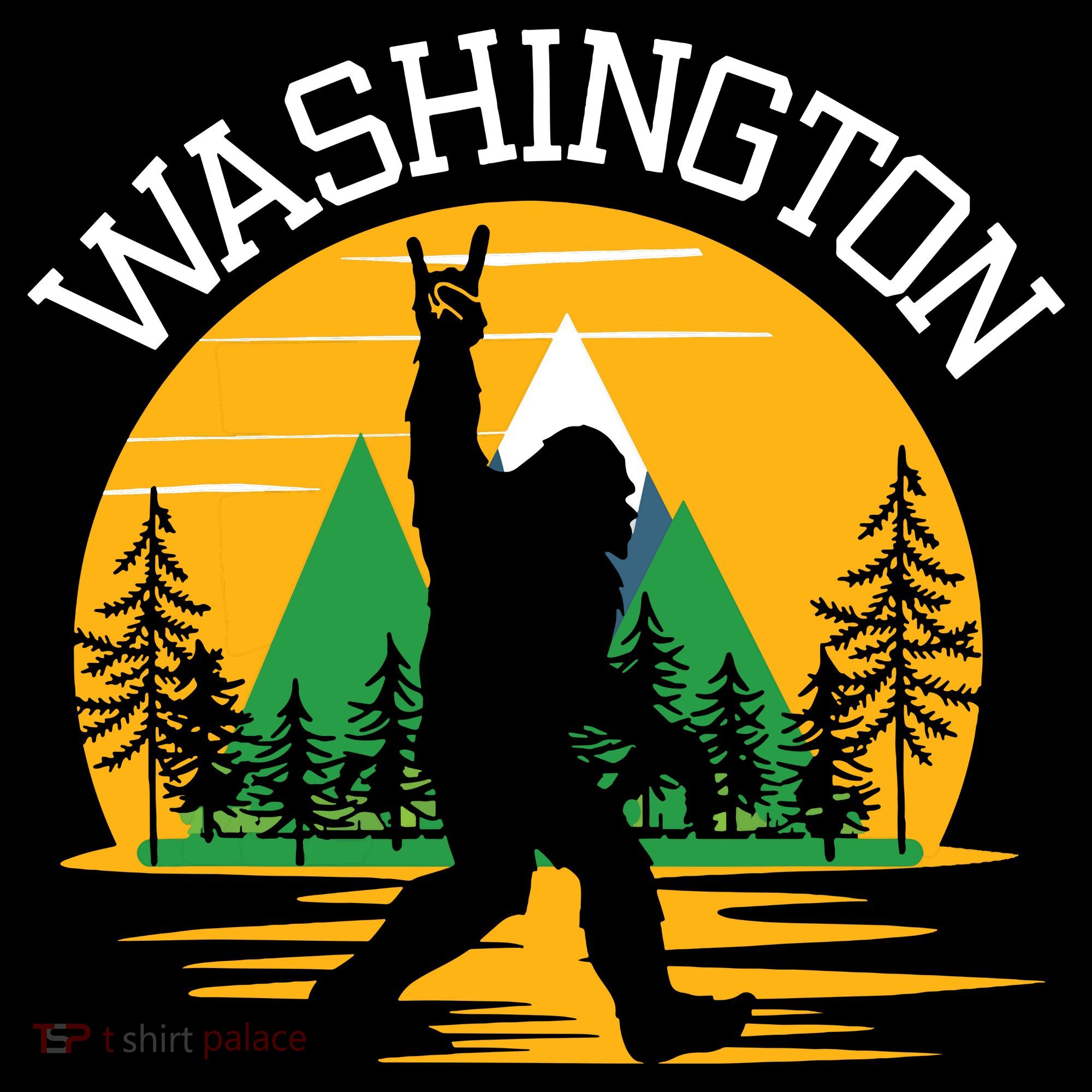 Washington Us State Bigfoot Sasquatch Kids Sweatshirt