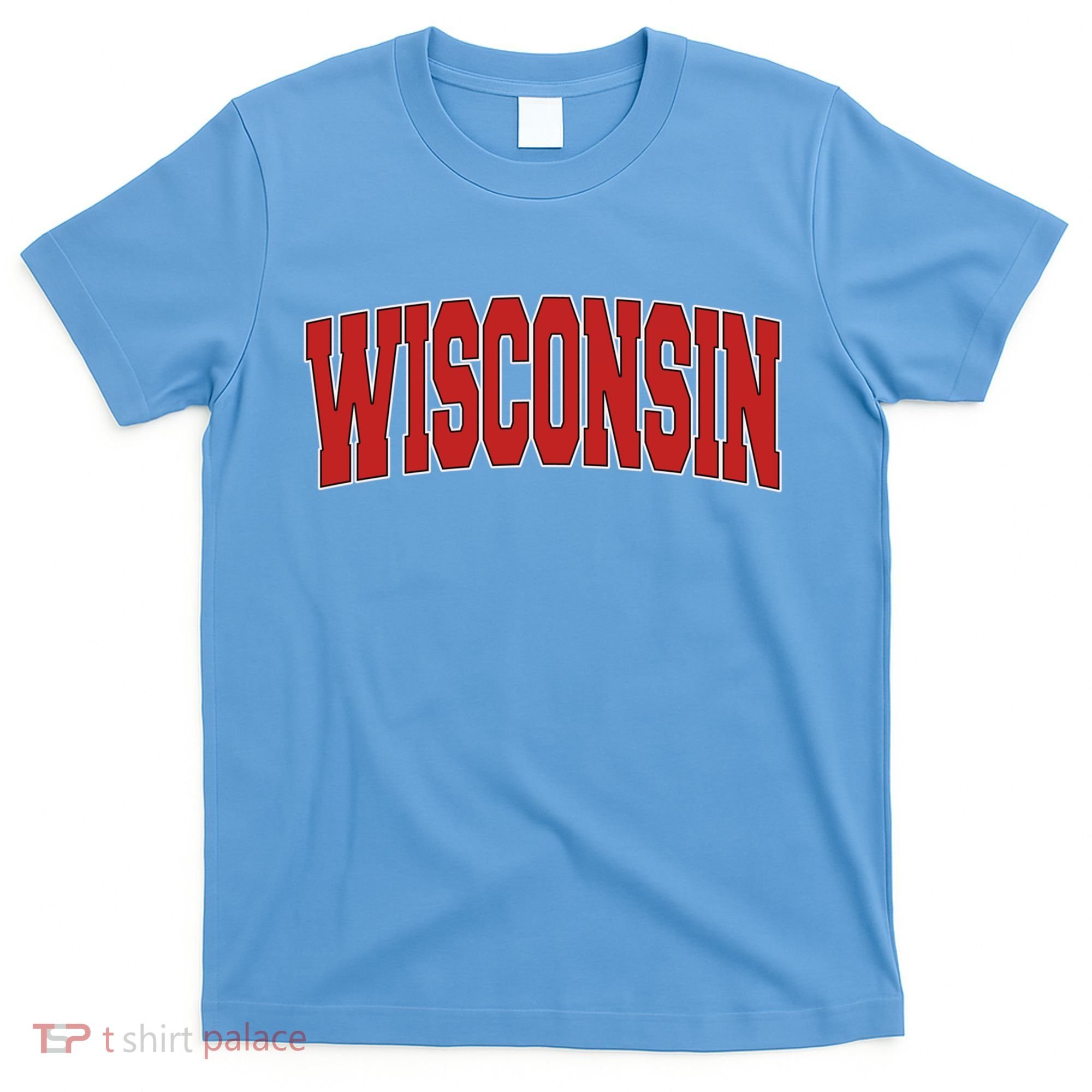 Wisconsin Usa State Wi Varsity Style Vintage Sports Cool Gift T-Shirt